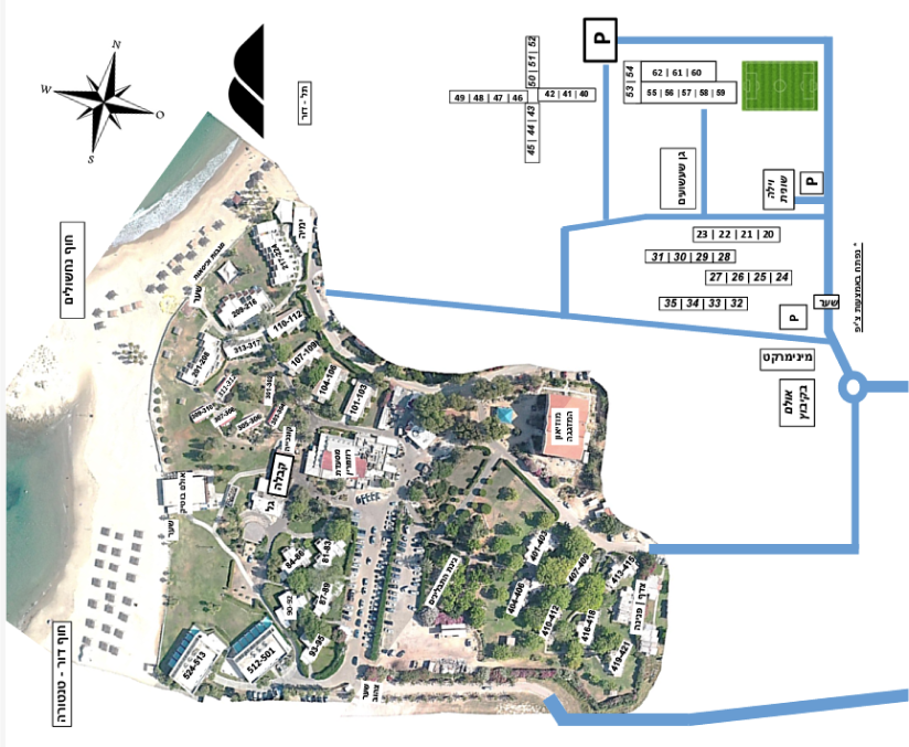 Nahsholim Sea Side Resort Map